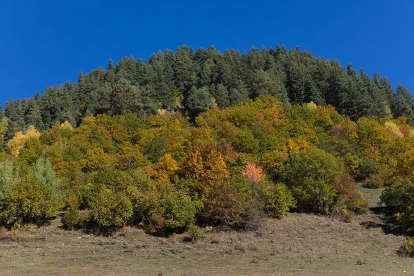 Wunderschöne herbstliche berglandschaft in svaneti. Georgien — Stockfoto