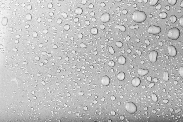 Drops of water on a color background. Gray. Toned — Stock Photo, Image