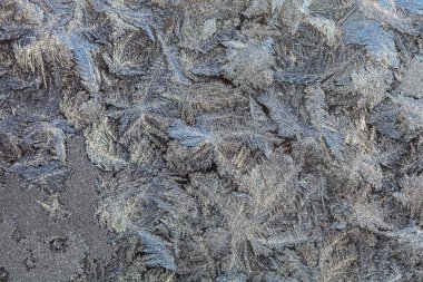 Buzlu cam güzel doğa desen. Seçici odak