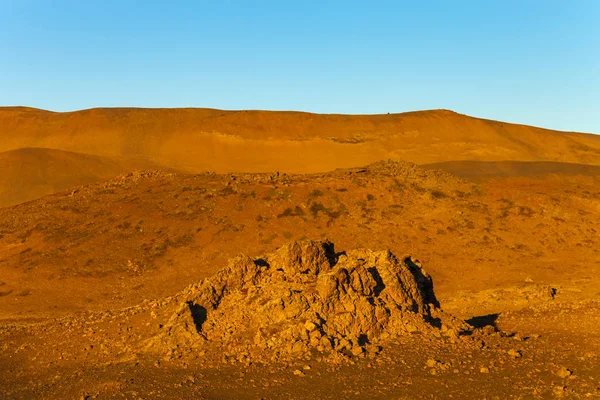Orange stony deserted landscape of Iceland — Stock Photo, Image