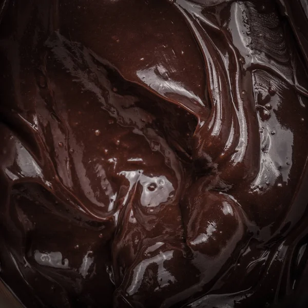 Texture of smears of soft chocolate for a background. Selective — Stock Photo, Image