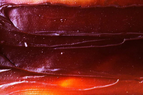La textura de las manchas del chocolate suave para el fondo. Selectivo —  Fotos de Stock