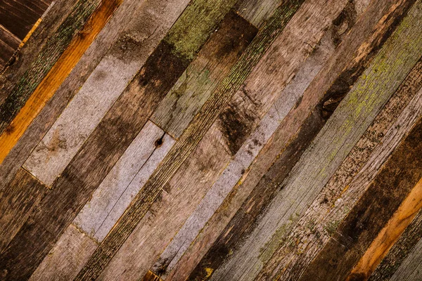 Деревянный фон с концов старых досок. Toned — стоковое фото