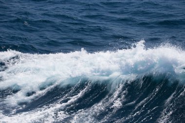 İzlanda'nın güneyinde fırtınalı soğuk deniz dalgaları