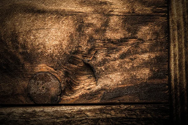 Surface of old textured wooden board for background. Toned — Stock Photo, Image