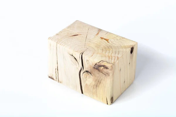 Powierzchnia starego teksturowanego drewnianego sześcianu na tło — Zdjęcie stockowe