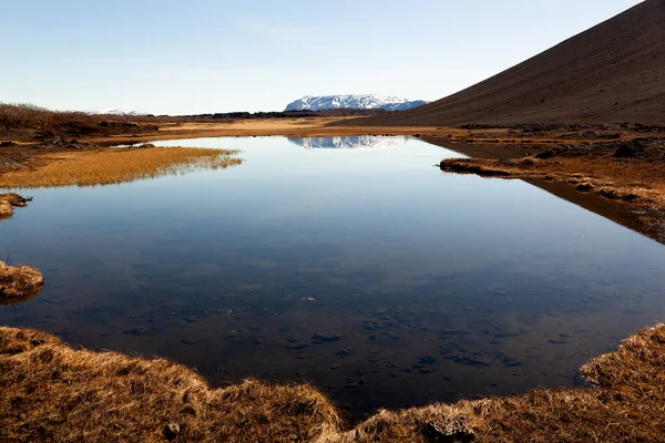 Opuštěná dramatická krajina Islandu — Stock fotografie