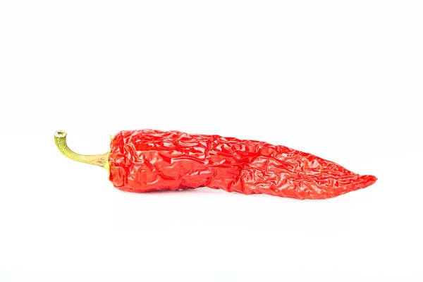 Bright red hot chili pepper isolated on white background — Stock Photo, Image