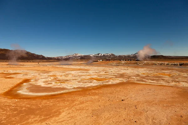 Beautiful dramatic multicolored spring landscape of Iceland like — Stock Photo, Image