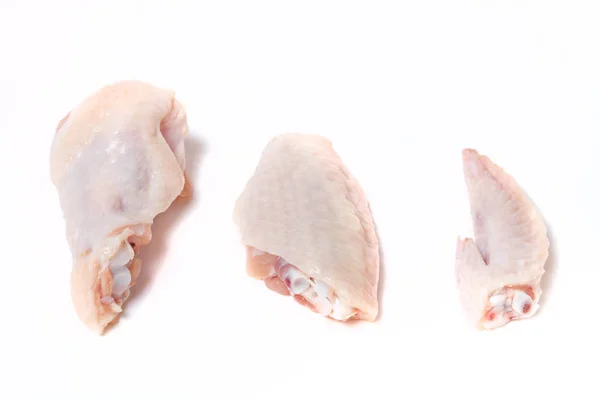 Rohes Chiken-Fleisch auf hellem Hintergrund — Stockfoto