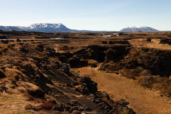 Paysage dramatique déserté de l'Islande — Photo