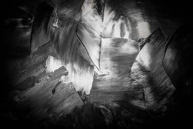 Yapılandırılmış arka plan ve çeşitli keyfi lekeler. Gri. Ayarlanmış.