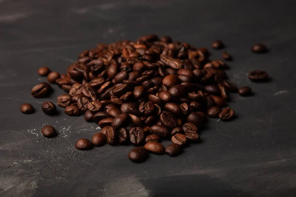 Composición Con Granos Café Sobre Fondo Texturizado Yeso Con Una —  Fotos de Stock