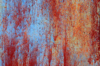 Paslı metal doku korku tarzı ile soyut mistik kanlı arka plan.