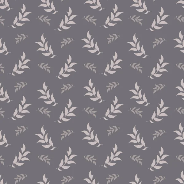 Naadloos patroon. Achtergrond abstracte natuurlijke bloemen donker en licht grijs met een decoratief patroon en een patroon van twijgen, bladeren, keynote, inpakpapier, tafelkleed, stof — Stockfoto