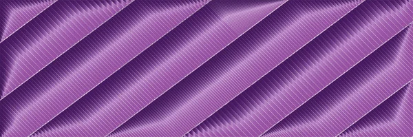 Banner background poster abstract long striped with diagonal volume lines geometric horizontal trend saturated magenta purple color with shiny gradient, fabric surface texture, silk, satin, textile — Stock Photo, Image
