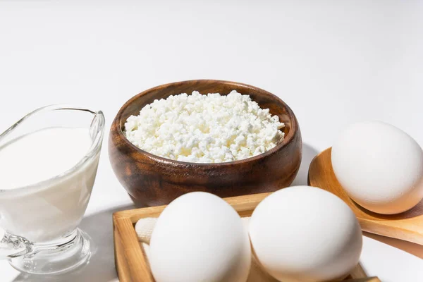 Comida Uma Fonte Cálcio Magnésio Proteína Gorduras Carboidratos Dieta Equilibrada — Fotografia de Stock