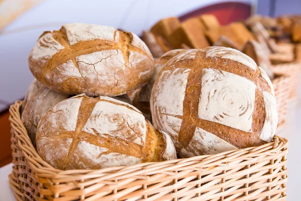 Muchos panes con harina — Foto de Stock