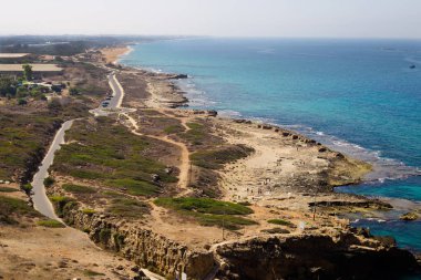 Rosh Hanikra sahilinden görünümü