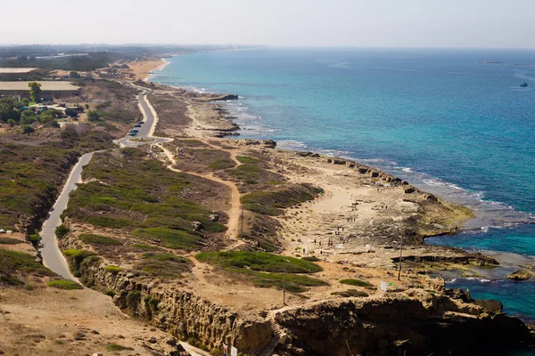 View of coast from Rosh Hanikra — Stock Photo, Image