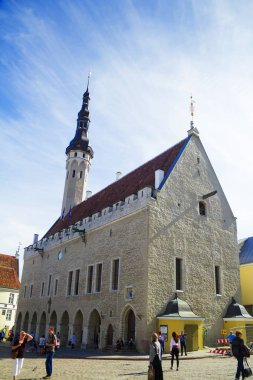 Belediye ve Belediye Binası meydanına Tallinn, Estonya'nın başkenti. T