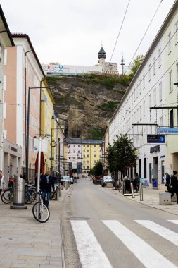 Salsburg eski kesiminde sokak.