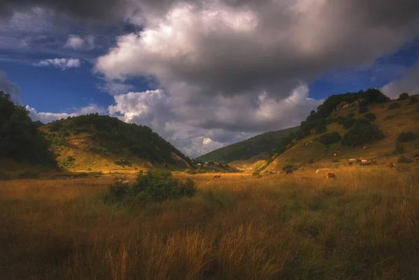 Lugar tranquilo en las montañas de Georgia — Foto de Stock