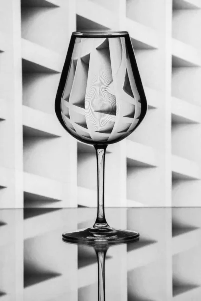 Ein Glas Wasser Vor Einem Schönen Hintergrund — Stockfoto