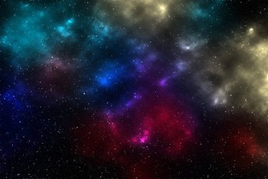 Gezegenler ve galaksiler, bilim kurgu duvar kağıtları. Derin uzayın güzelliği. Evrende milyarlarca galaksi Kozmik sanat arka planında