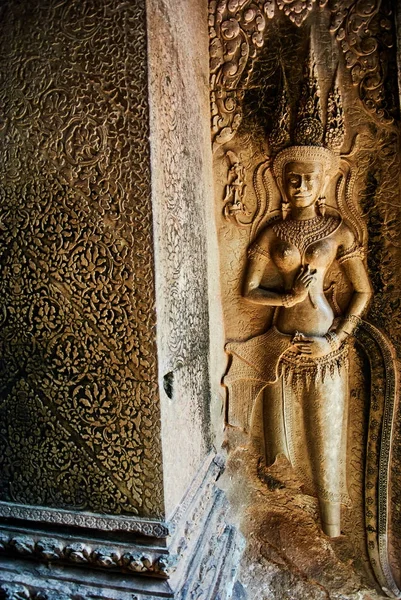 Historisk byggnad i Angkor wat Thom Cambodia — Stockfoto