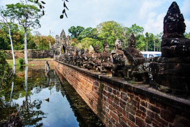Tarihi bina Angkor wat Thom Cambodia