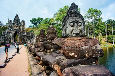 Tarihi bina Angkor wat Thom Cambodia
