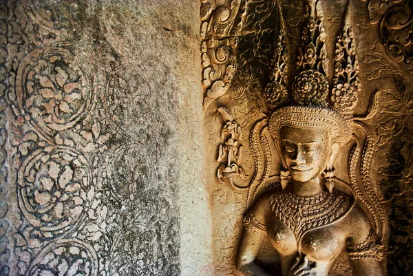 Historisches gebäude in angkor wat thom kambodscha — Stockfoto