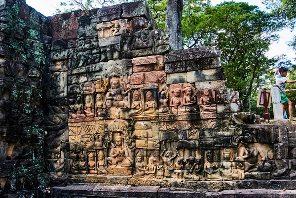 Tarihi bina Angkor wat Thom Cambodia