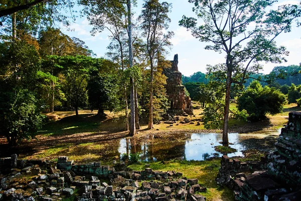 Edifício histórico em Angkor wat Thom Camboja — Fotografia de Stock