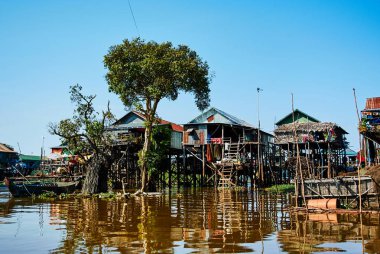 Tonle Sap yüzen Köyü Kamboçya