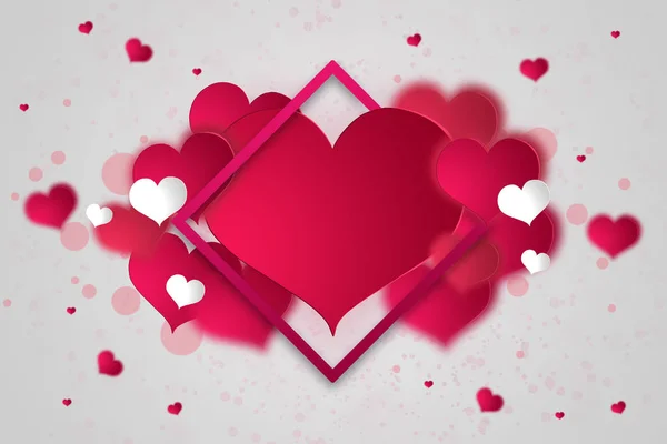 Happy Valentine Day Feestelijke Webbanner Soort Een Samenstelling Met Roze — Stockfoto