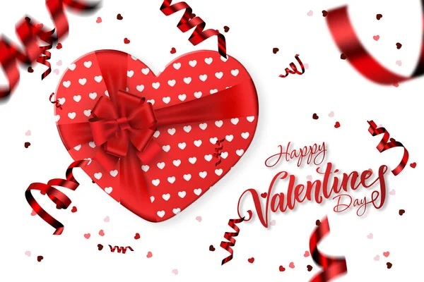 Happy Valentine Day Festive Web Banner Top View Romantic Composition — Stock Photo, Image