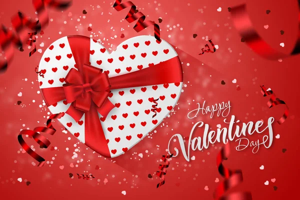 Šťastný Valentýna Slavnostní Wikipédii Pohled Shora Romantická Kompozice Dárkové Krabičky — Stock fotografie
