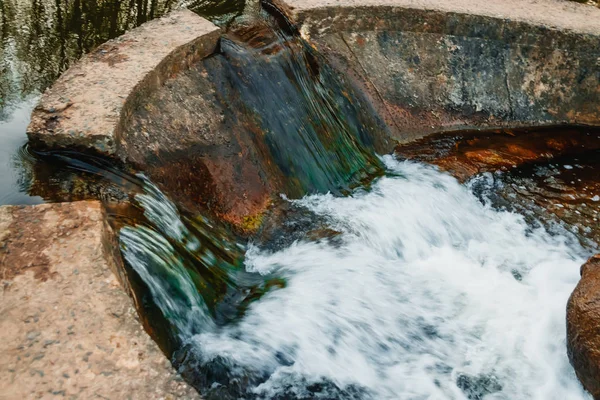 Rivière Rejoignant Océan — Photo