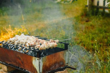 Barbekü, et kavrulmuş, et şiş, Barbekü, kömür ızgara et