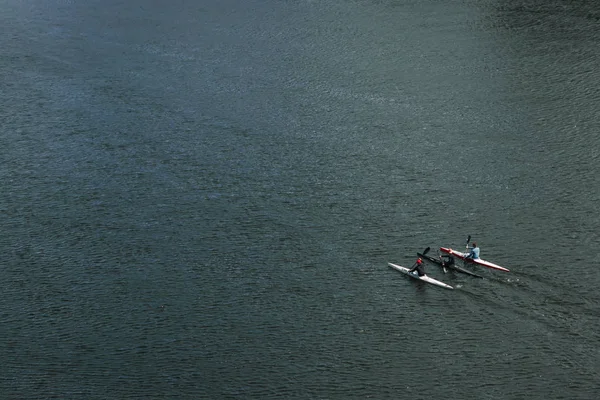 Kayık yarışı görünümü yukarıdan, kavram rekabet, Şampiyonası