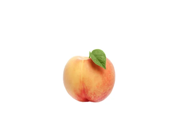 桃在白色背景 — 图库照片
