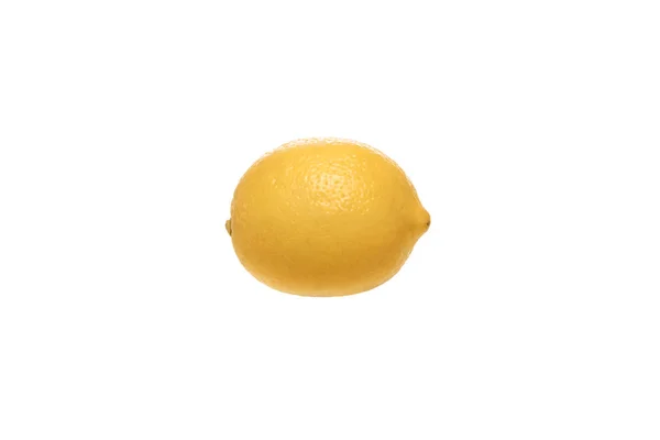 Hela Citron Vit Bakgrund Urklippsbana Isolerad Vit Bakgrund Isolerade — Stockfoto