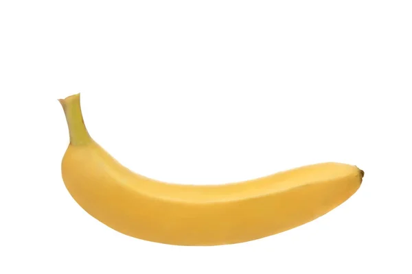 Μπανάνα Άσπρο Φόντο Απομόνωση — Φωτογραφία Αρχείου