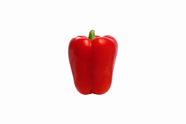 Red Bell Pepper White Background Isolate — Stock Photo, Image