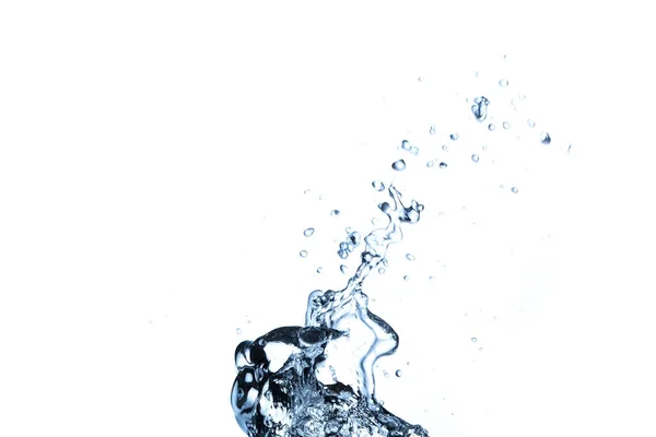 Water Splash Glass Isolated White Background — Stock Photo, Image