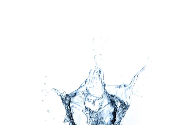 Water Splash Glass Isolated White Background — Stock Photo, Image