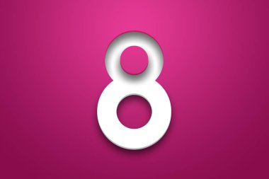 8 Mart Dünya Kadınlar Günü. Kutlama kavramı, afiş, poster, davet, pembe bir arka plan, çiçekler.