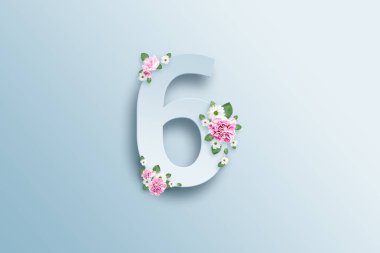 Basamak altı, pembe Gül ve yeşil bir ışık arka plan üzerinde bırakır. Bahar arka plan. yat, uzay, karışık teknik, üstten görünüm Kopyala.